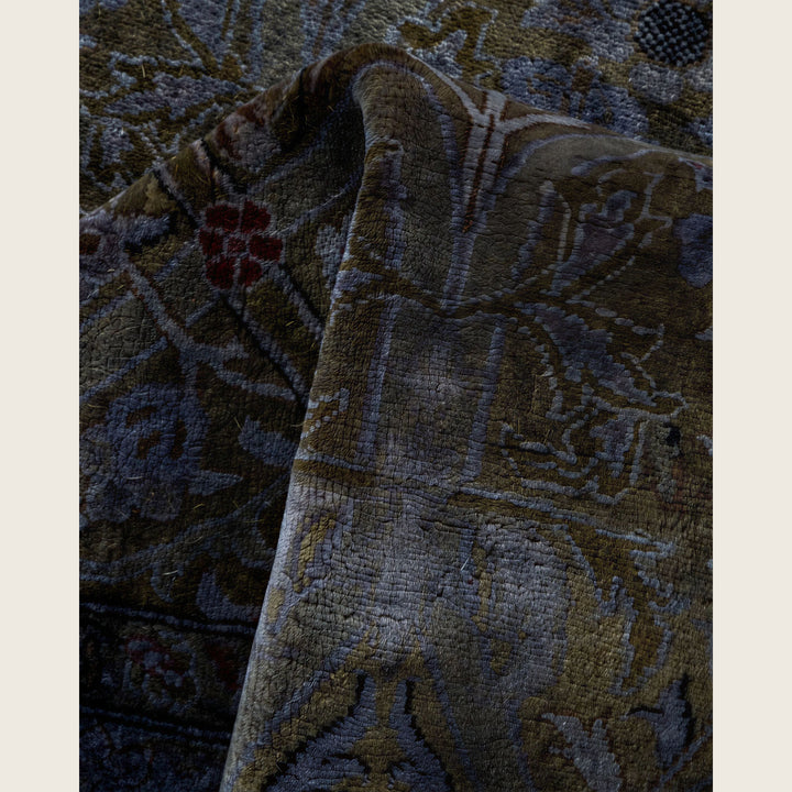Grey Traditional Samsara Wool Runner - 2'8" x 18'10"