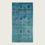 Blue Traditional Samsara Wool Runner - 6'2" x 11'8"