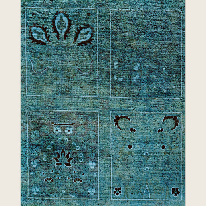 Blue Traditional Samsara Wool Runner - 6'2" x 11'8"