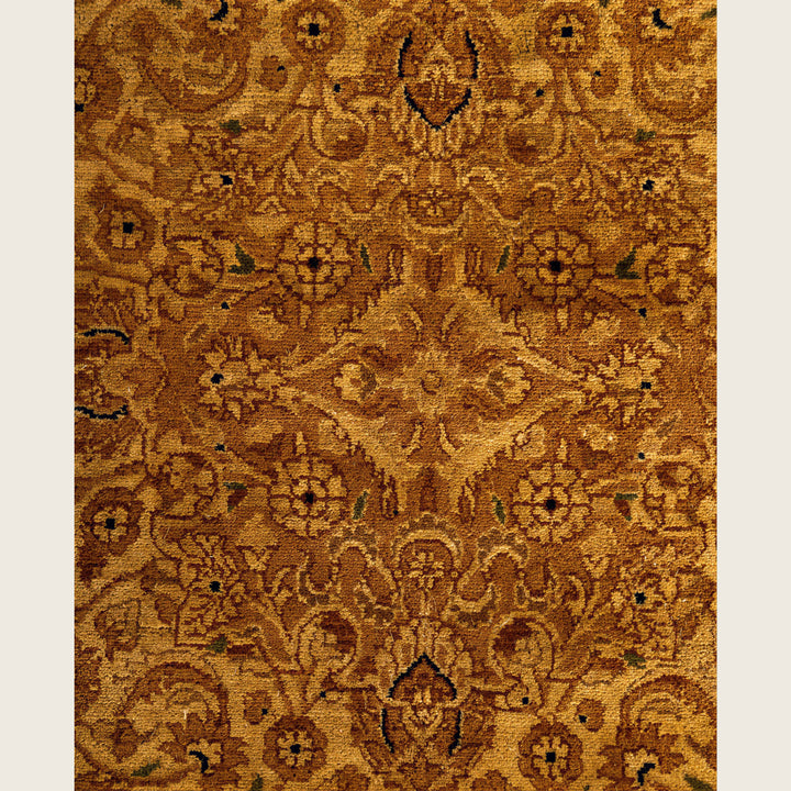 Brown Traditional Samsara Wool Rug - 8'1" x 10'4"