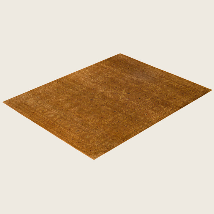 Brown Traditional Samsara Wool Rug - 8'1" x 10'4"