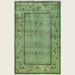 Green Traditional Samsara Wool Rug - 4'9" x 7'8"
