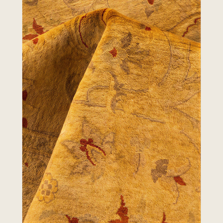 Yellow Traditional Samsara Wool Rug - 12'1" x 18'2"