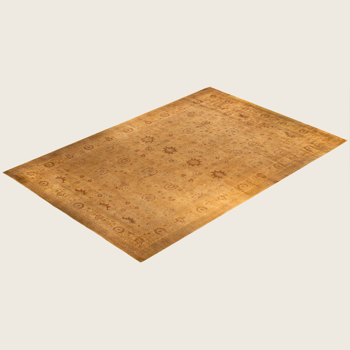 Yellow Traditional Samsara Wool Rug - 12'1" x 18'2"