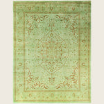 Green Traditional Samsara Wool Rug - 8'2" x 10'5"