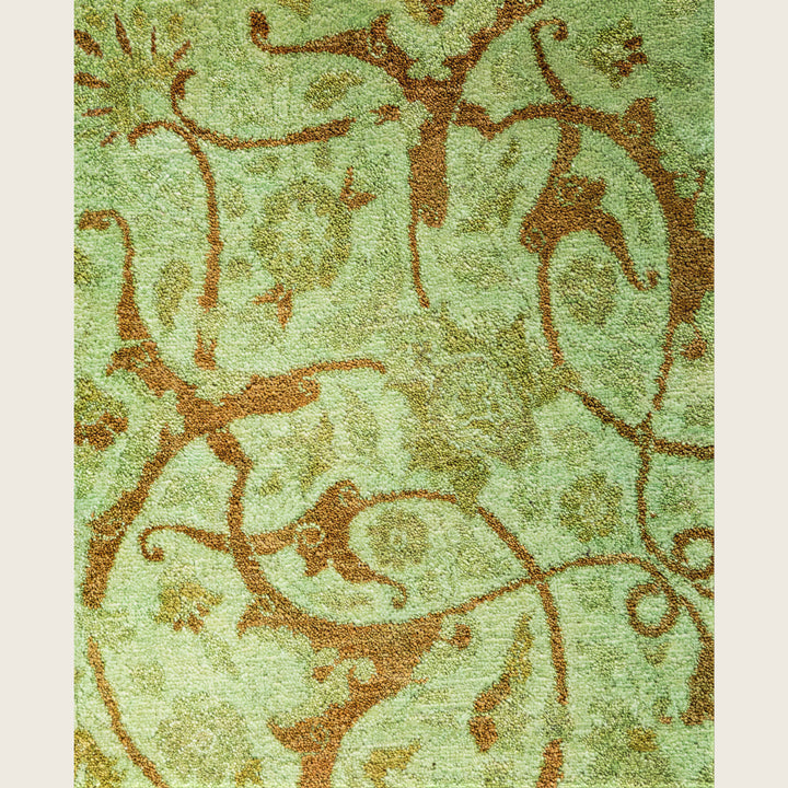 Green Traditional Samsara Wool Rug - 8'2" x 10'5"