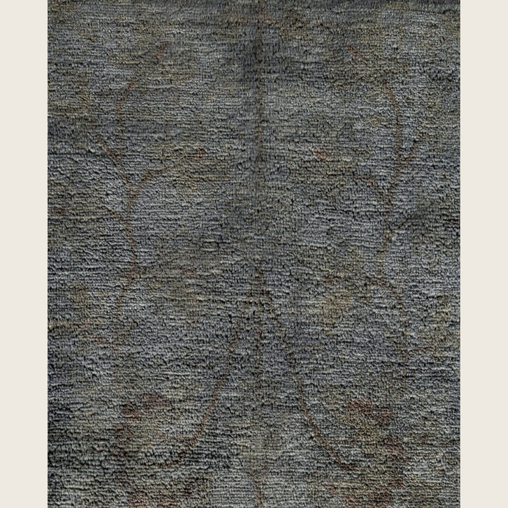 Grey Traditional Samsara Wool Rug - 6'2" x 8'10"