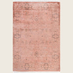 Pink Traditional Samsara Wool Rug - 4'2" x 6'1"