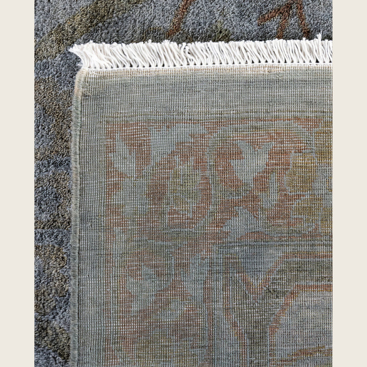 Grey Traditional Samsara Wool Rug - 9'3" x 12'