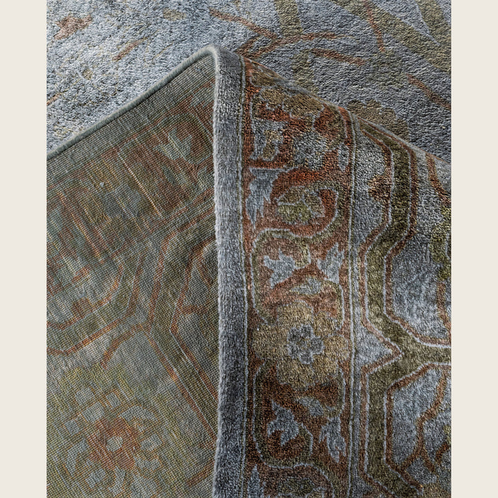 Grey Traditional Samsara Wool Rug - 9'3" x 12'