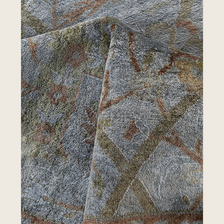 Grey Traditional Samsara Wool Rug - 9'3" x 12'