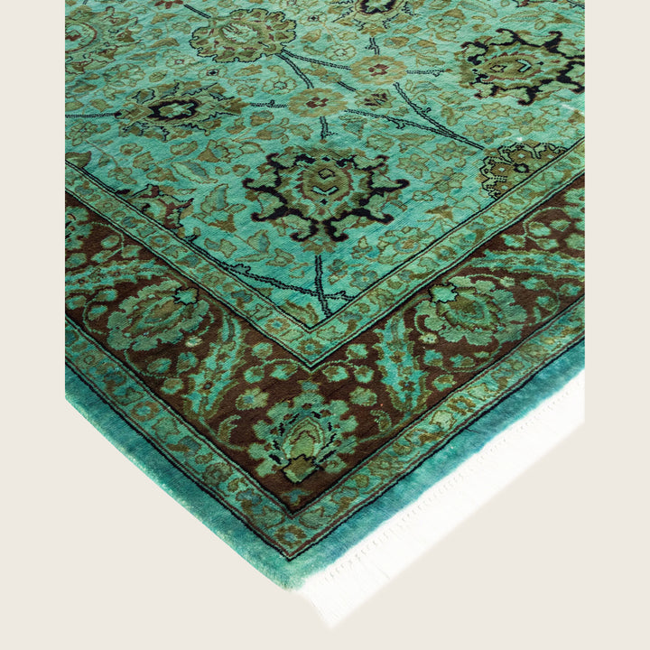 Blue Traditional Samsara Wool Runner - 3'1" x 10'1"