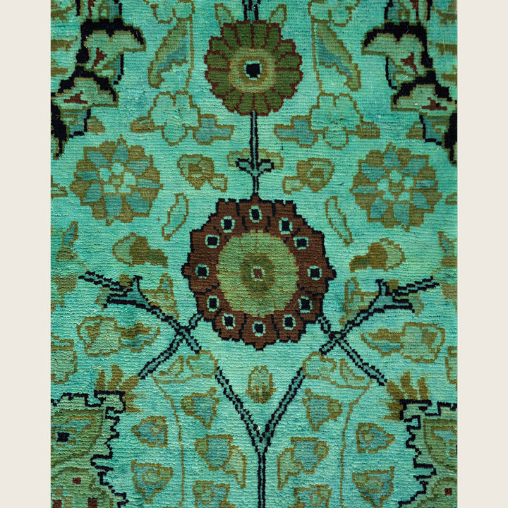 Blue Traditional Samsara Wool Runner - 3'1" x 10'1"