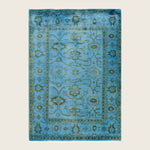 Blue Traditional Samsara Wool Rug - 4'7" x 6'5"