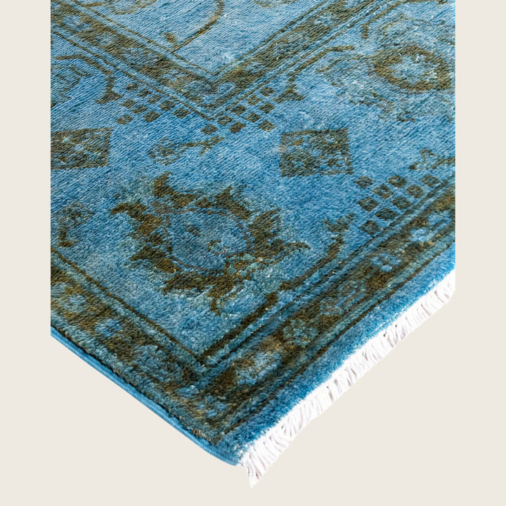 Blue Traditional Samsara Wool Rug - 4'7" x 6'5"