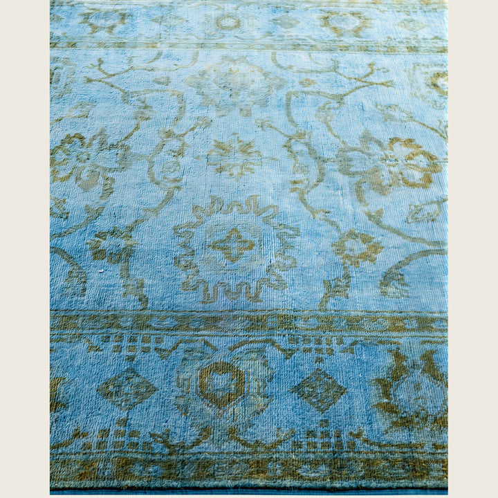Blue Traditional Samsara Wool Rug - 4'7" x 6'5"