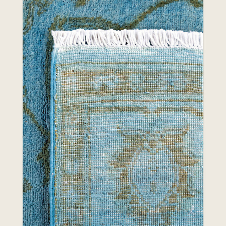 Blue Traditional Samsara Wool Rug - 4'7" x 6'5"