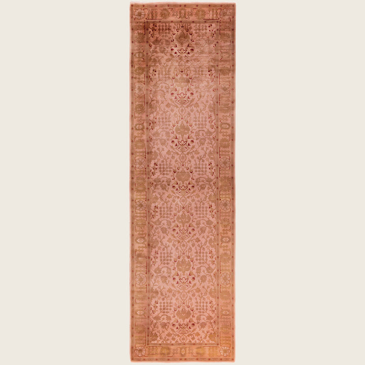 Beige Traditional Samsara Wool Runner - 3' x 10'6"