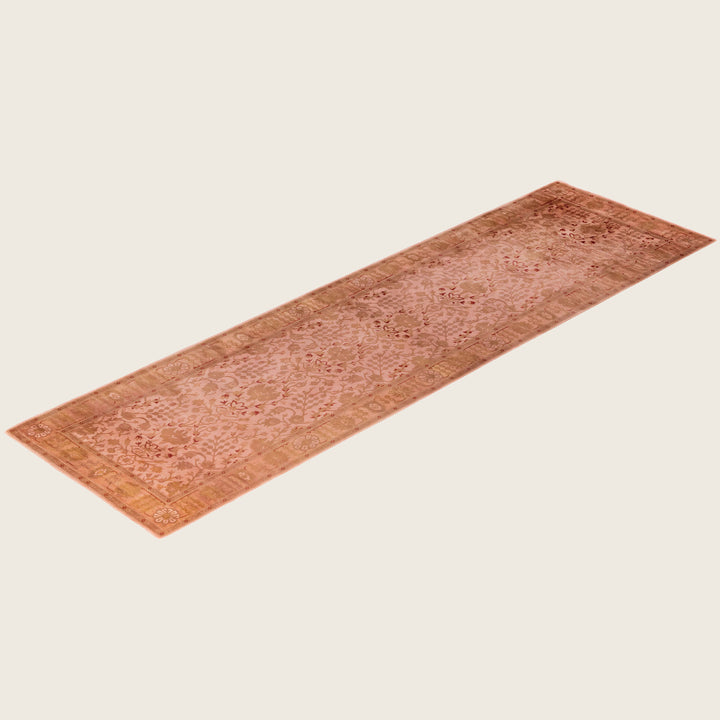Beige Traditional Samsara Wool Runner - 3' x 10'6"