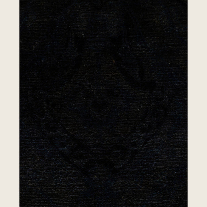 Black Traditional Samsara Wool Rug - 8'3" x 9'10"