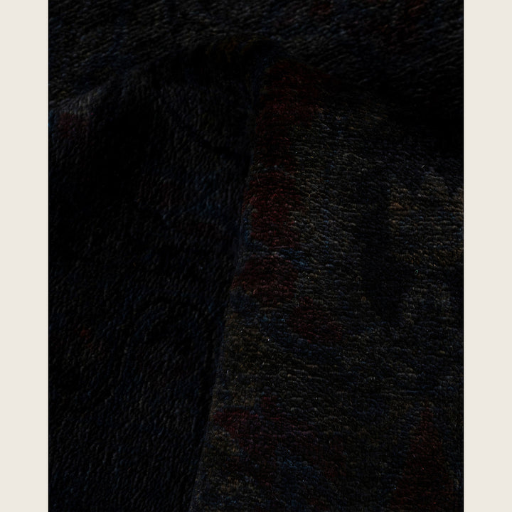 Black Traditional Samsara Wool Rug - 8'3" x 9'10"