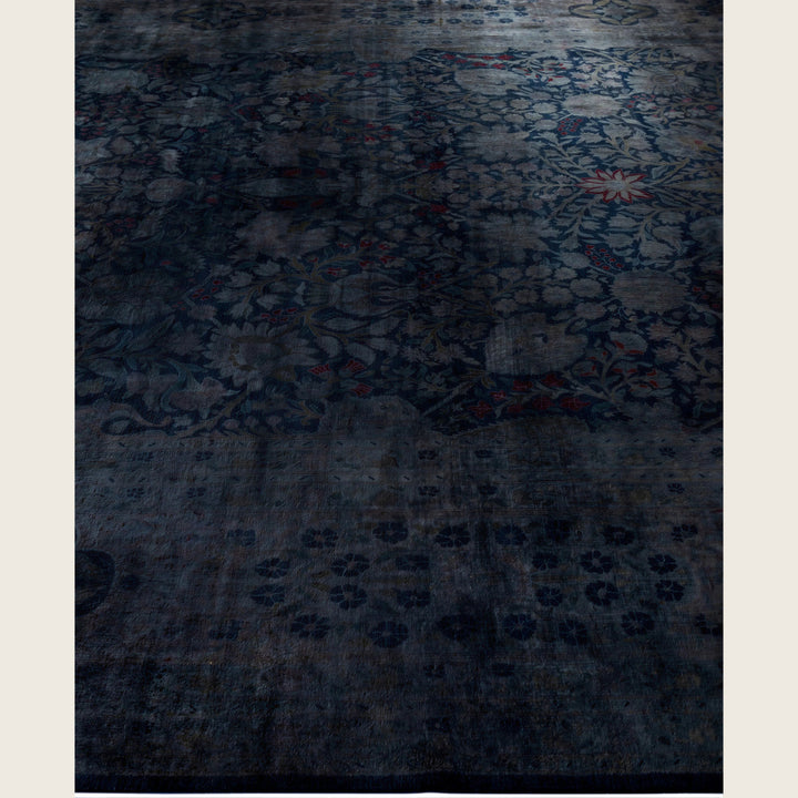 Black Traditional Samsara Wool Rug - 8'10" x 11'10"