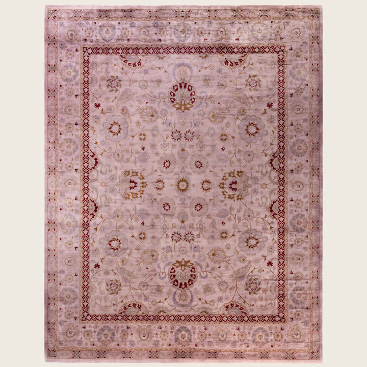 Brown Traditional Samsara Wool Rug - 8'1" x 10'5"