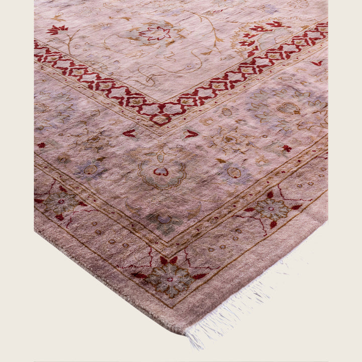 Brown Traditional Samsara Wool Rug - 8'1" x 10'5"