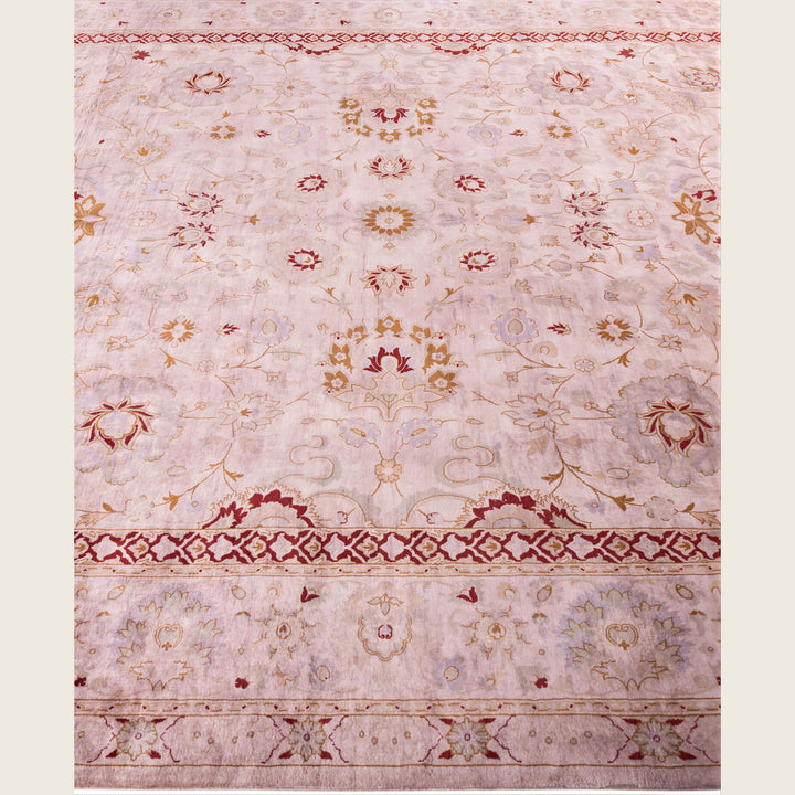 Brown Traditional Samsara Wool Rug - 8'1" x 10'5"