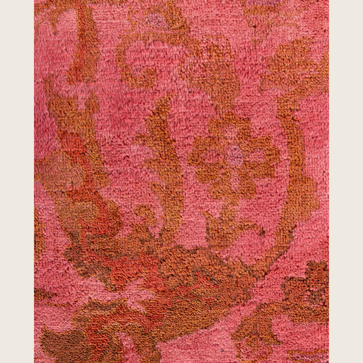 Pink Traditional Samsara Wool Rug - 9'1" x 11'10"