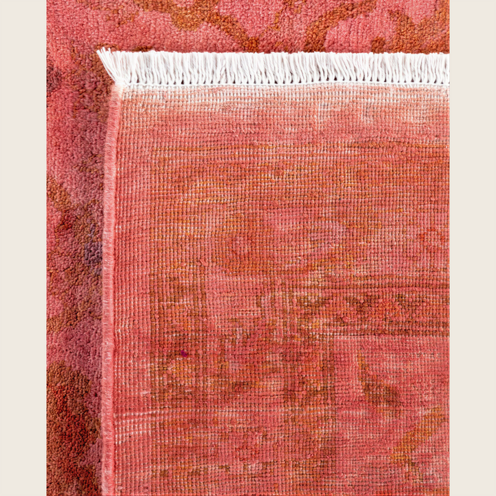 Pink Traditional Samsara Wool Rug - 9'1" x 11'10"