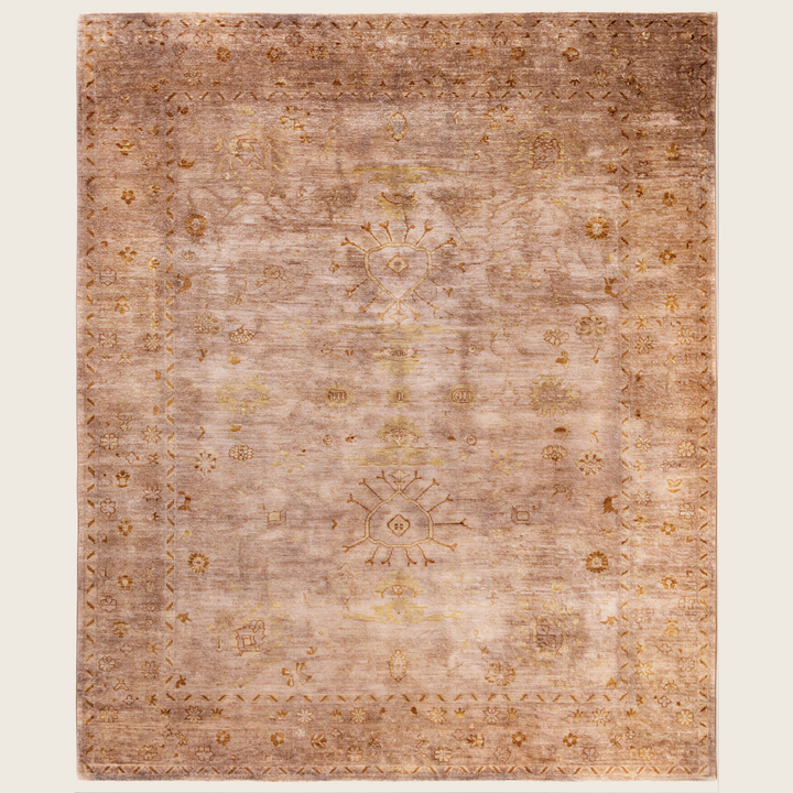 Beige Traditional Samsara Wool Rug - 8'2" x 9'10"