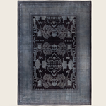 Black Traditional Samsara Wool Rug - 10'5" x 14'8"