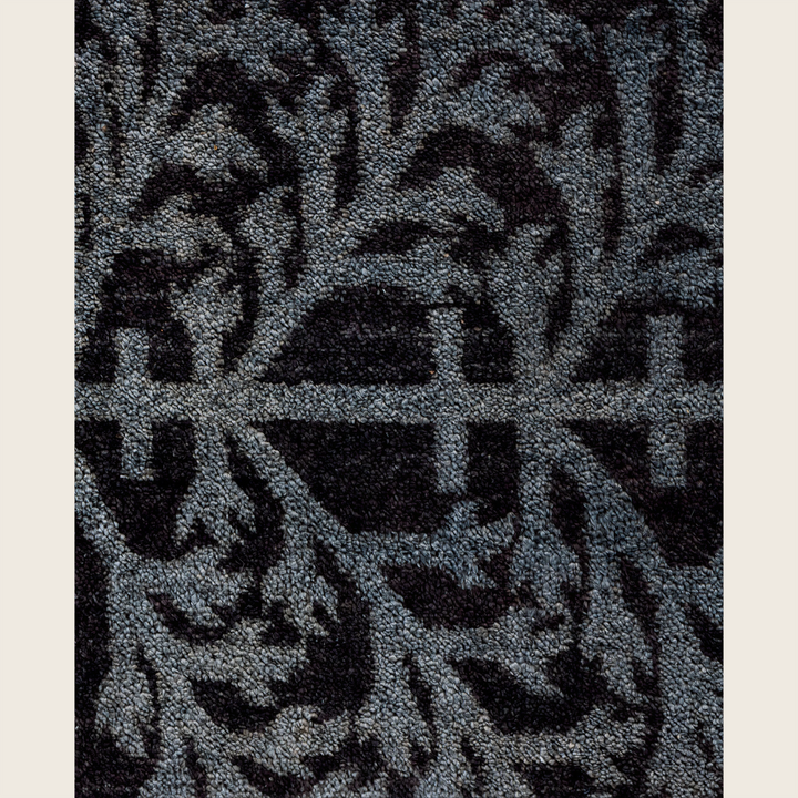 Black Traditional Samsara Wool Rug - 10'5" x 14'8"
