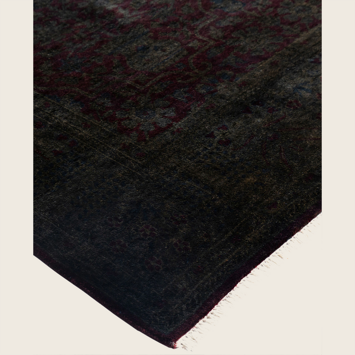 Grey Traditional Samsara Wool Rug - 6' x 8'5"