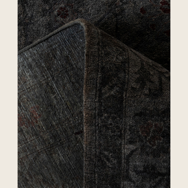 Grey Traditional Samsara Wool Runner - 3' x 11'10"