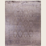 Grey Traditional Samsara Wool Rug - 8' x 10'1"