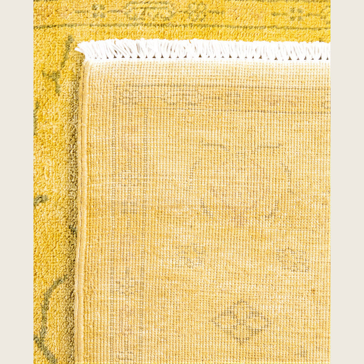 Yellow Traditional Samsara Wool Rug - 4'2" x 5'9"