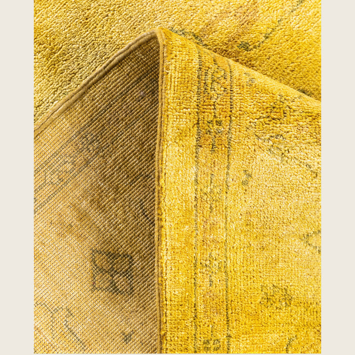 Yellow Traditional Samsara Wool Rug - 4'2" x 5'9"