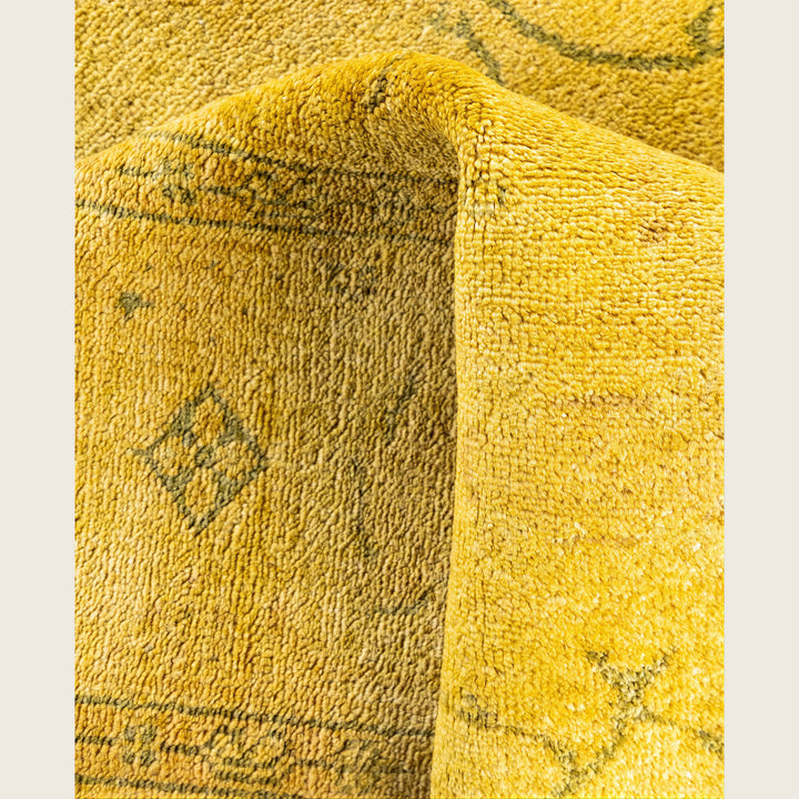 Yellow Traditional Samsara Wool Rug - 4'2" x 5'9"