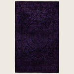 Purple Traditional Samsara Wool Rug - 4'1" x 6'5"