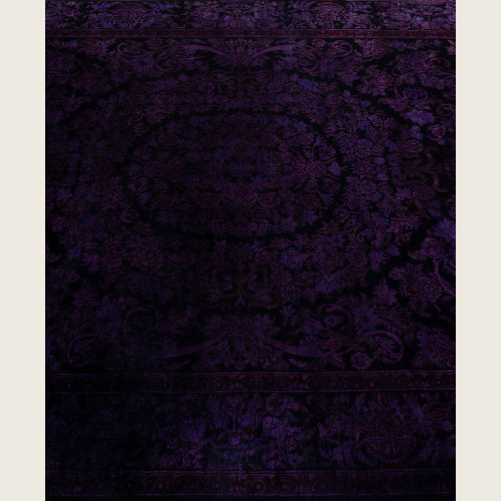 Purple Traditional Samsara Wool Rug - 4'1" x 6'5"