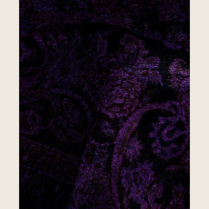 Purple Traditional Samsara Wool Rug - 4'1" x 6'5"