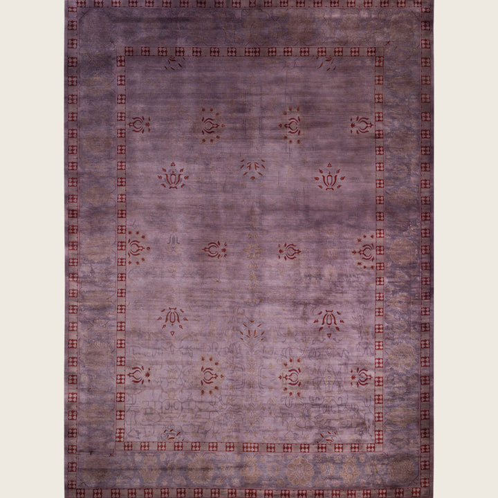 Purple Traditional Samsara Wool Rug - 10'4" x 14'4"