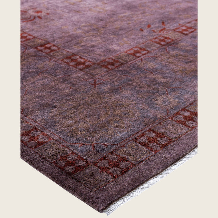 Purple Traditional Samsara Wool Rug - 10'4" x 14'4"