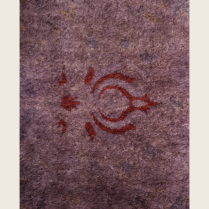 Purple Traditional Samsara Wool Rug - 10'4" x 14'4"