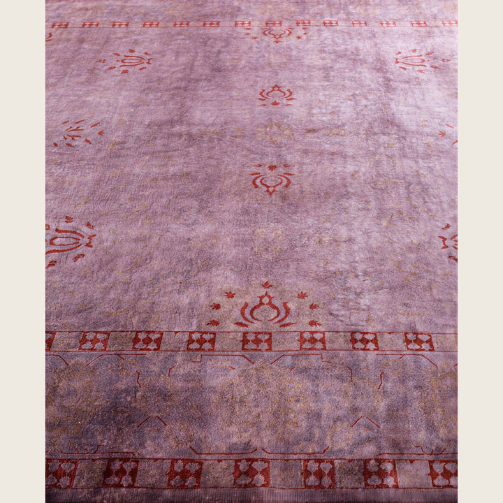 Purple Traditional Samsara Wool Rug - 10'4" x 14'4"