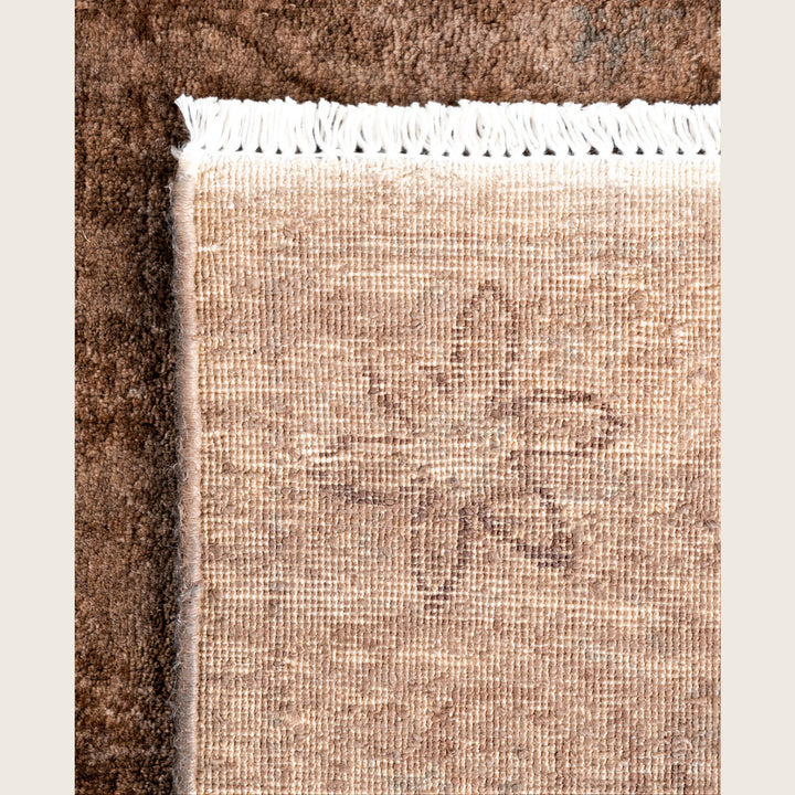 Brown Traditional Samsara Wool Runner - 2'6" x 9'10"