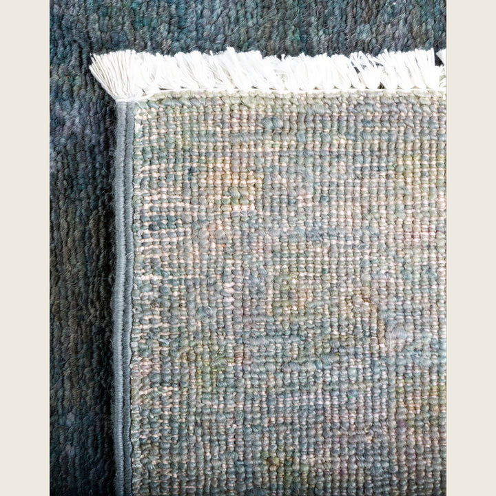 Grey Traditional Samsara Wool Runner - 2'4" x 16'2"