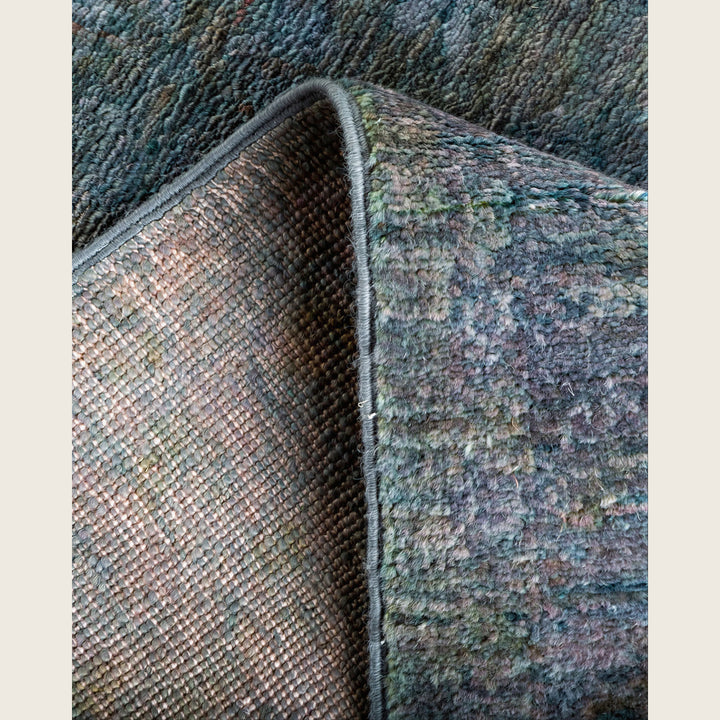 Grey Traditional Samsara Wool Runner - 2'4" x 16'2"